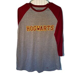 Harry‎ Potter Long Sleeve Hogwarts Raglan Night Gown Juniors Size 15